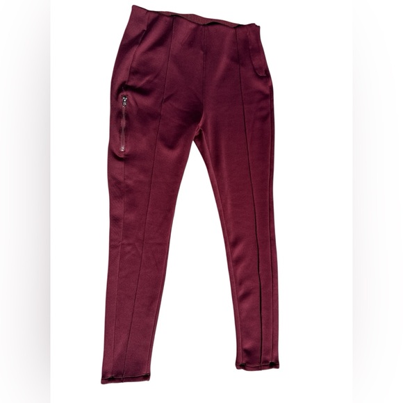 Swiss Tech Pants - Swiss Tech Woman’s  Burgundy Fleece Lined Leggings size XL